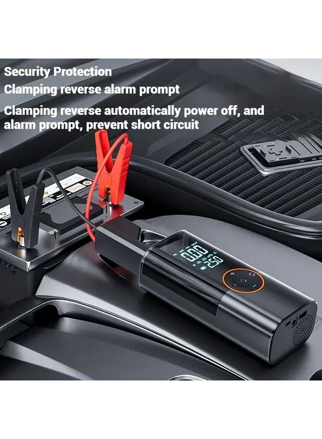 Portable Car Battery Starter Kit 9 In 1 With Air Compressor And LED Flashlight - Image 4